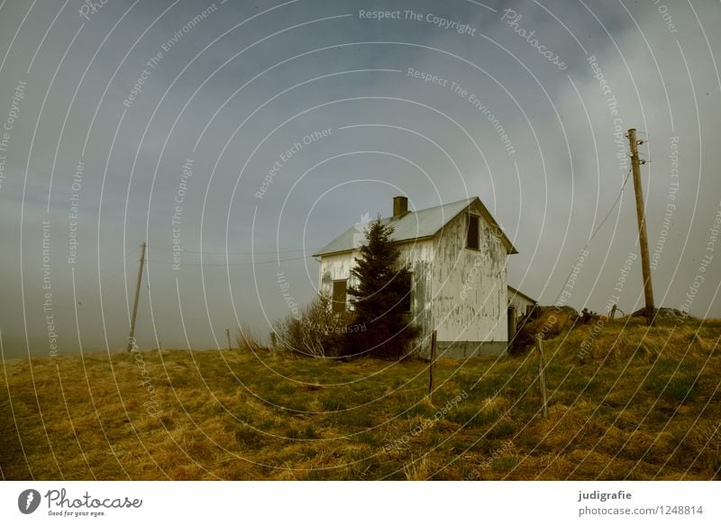 Iceland Environment Nature Landscape Sky Clouds Climate Weather Deserted House (Residential Structure) Hut Ruin Building Old Dark Cold Small Natural Cute Wild