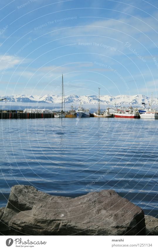 husavik Leisure and hobbies Nature Landscape Sun Summer Mountain Volcano Coast Lakeside Bay Fjord Ocean Island Moody Travel photography Iceland mountainous