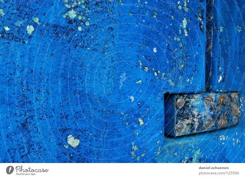 Yves Klein ( found in the harbour ) Background picture Derelict Abstract Watercraft Cyan Blue Macro (Extreme close-up) Close-up Detail Colour