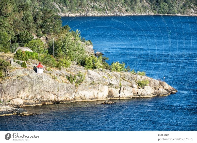 At the Oslofjord Relaxation Vacation & Travel Island Water Tree Forest Rock Coast Bay Fjord Lighthouse Architecture Tourist Attraction Idyll Nature Tourism