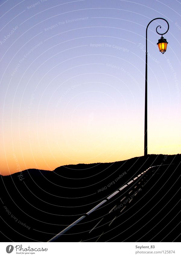 coucher de soleil Sunset Calm France Lantern Lamp Alpes mediterranean Light Exterior shot Detail Celestial bodies and the universe Idyll Mountain