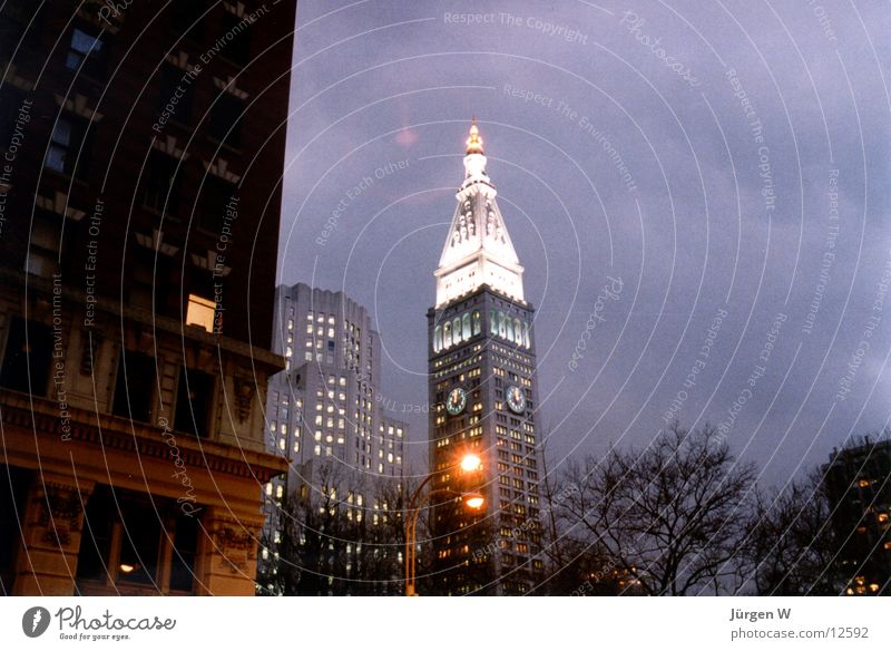 Evening in New York New York City Americas Twilight High-rise Sky Vacation & Travel metlife architecture building dawn