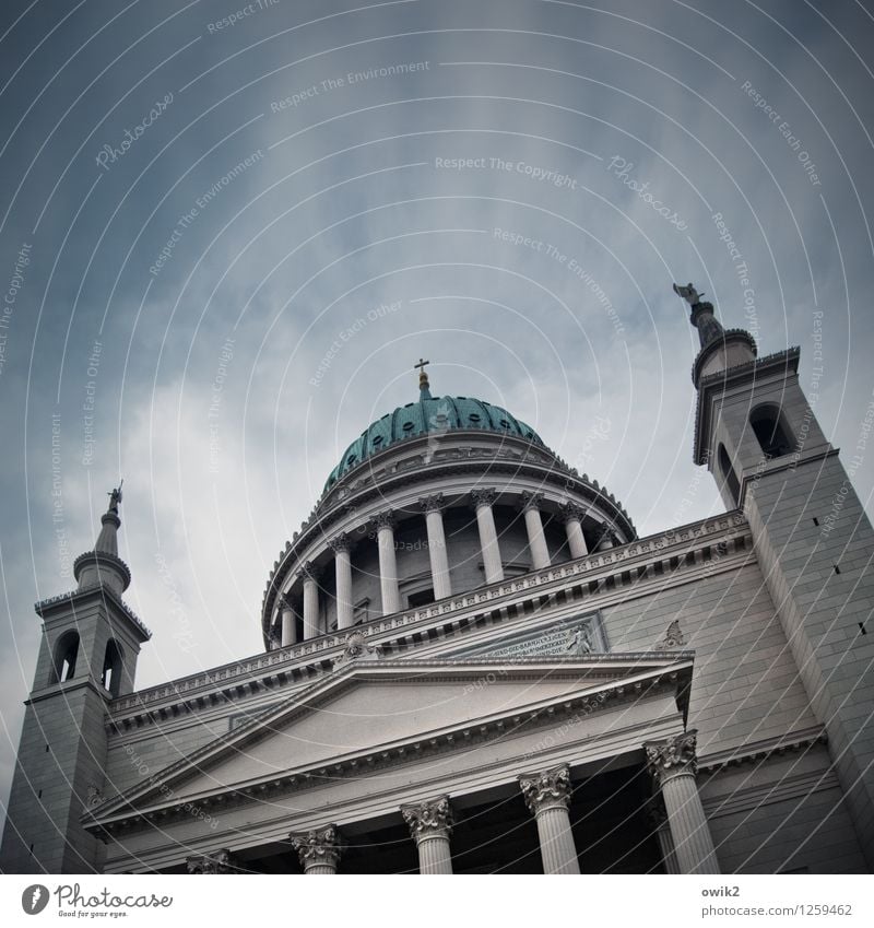 Prussia's gloss Sky Clouds Potsdam Germany Church Manmade structures Building Architecture Tourist Attraction Landmark Monument Gigantic Large Town