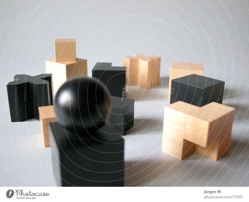 Bauhaus chess pieces Playing Wood Wood flour Things hard-headed figures game Architecture Chess piece