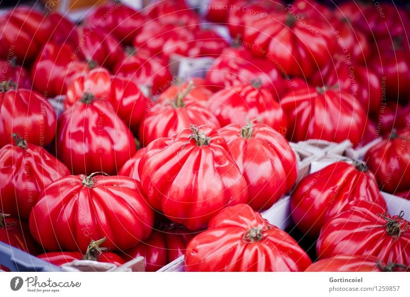 bullock hearts Food Vegetable Nutrition Organic produce Vegetarian diet Italian Food Fresh Healthy Delicious Red ox heart tomatoes Tomato Markets Market stall