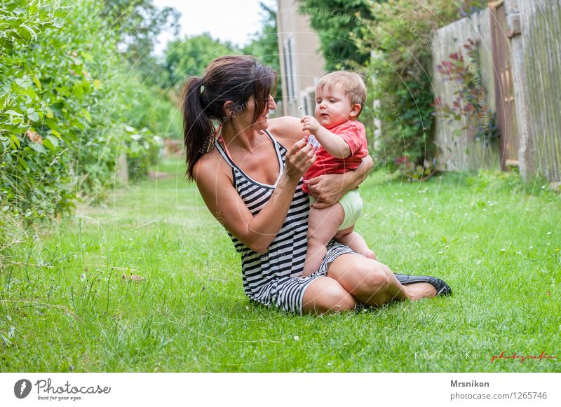 Together you're less alone Harmonious Well-being Contentment Summer Garden Human being Baby Woman Adults Parents Mother Family & Relations Infancy Life 2