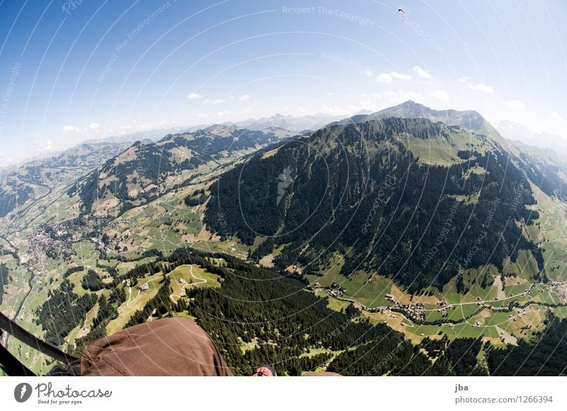 ridge of water Lifestyle Well-being Contentment Relaxation Calm Leisure and hobbies Trip Far-off places Freedom Summer Mountain Sports Paragliding Paraglider