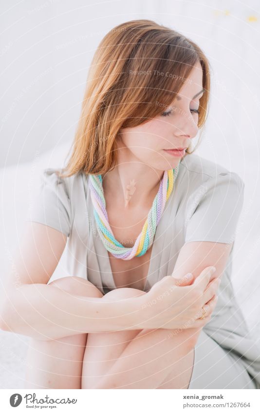 portrait of a woman Lifestyle Elegant Style Design Beautiful Personal hygiene Hair and hairstyles Skin Harmonious Relaxation Calm Human being Feminine