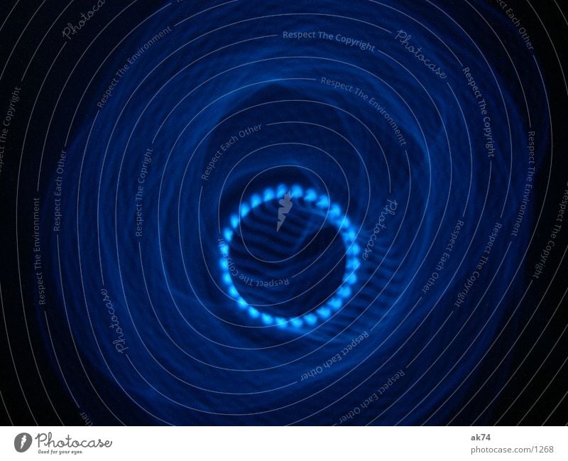 Blue streaks 4 Long exposure Stripe Circle