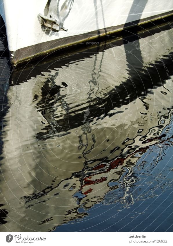 bow Watercraft Bow Anchor Waves Dive Reflection Navy Vacation & Travel Jetty Surface of water Playing Navigation on board Ship's side titanic marina