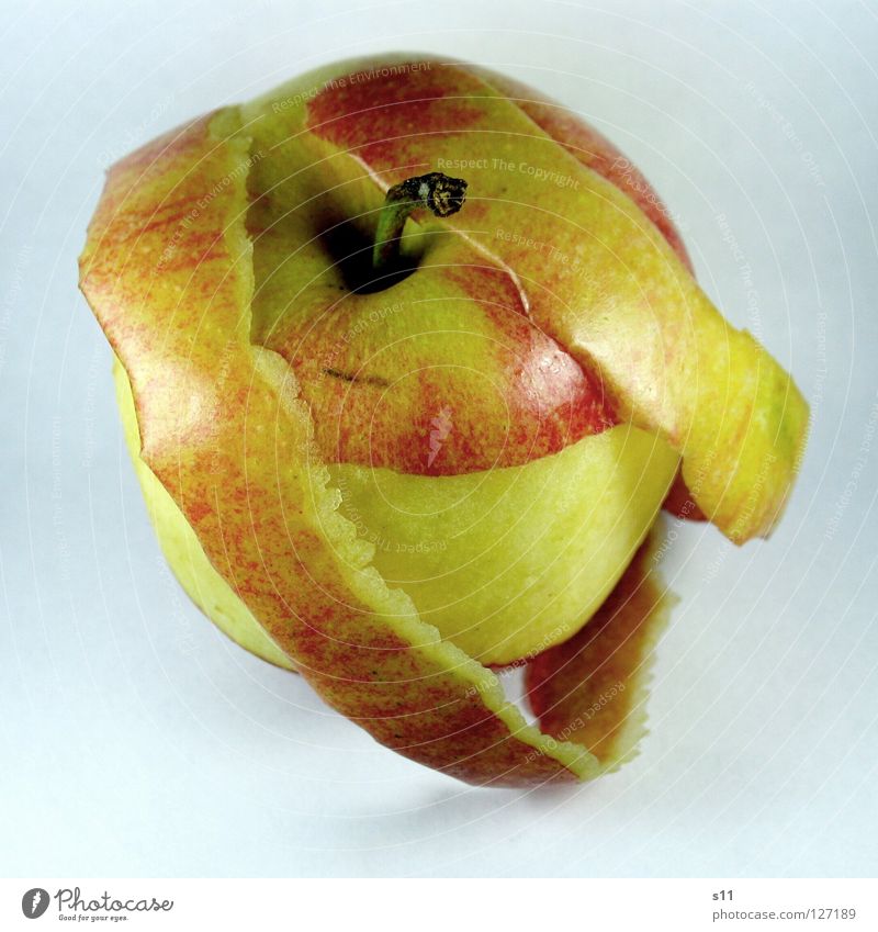 WITHOUT Crunchy Juicy Sweet Round Healthy Vitamin Red Yellow Green Nutrition Fruit sugar Sugar Apple tree Molt Without Macro (Extreme close-up) Close-up Anger