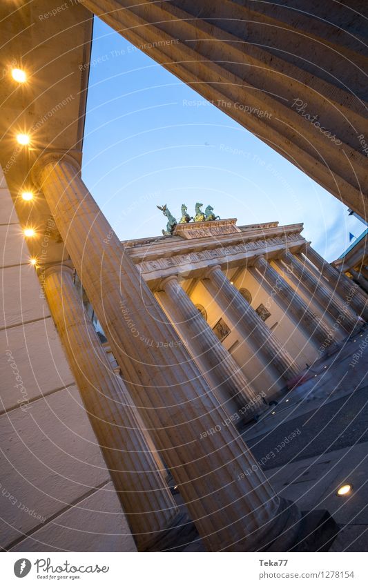 Berlin Evening IIII Vacation & Travel Sightseeing Night life Human being Brandenburg Gate Germany Facade Adventure Esthetic Colour photo Exterior shot Day