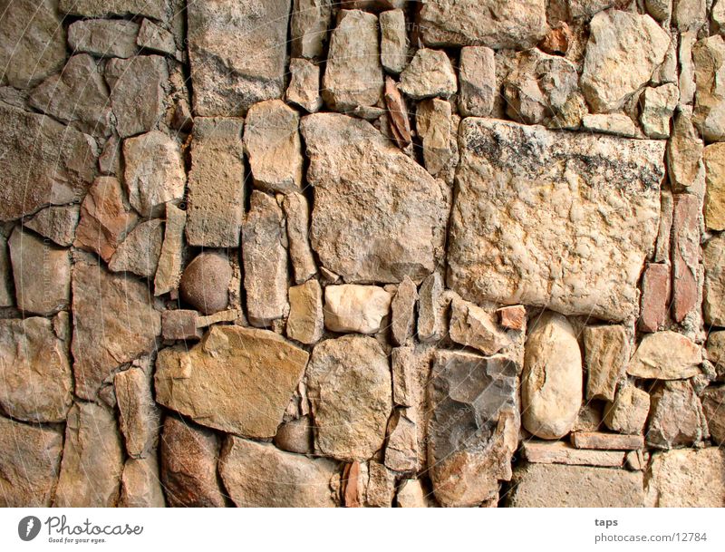 Rustic wall Wall (barrier) Building Wall (building) Country house Background picture Architecture Stone