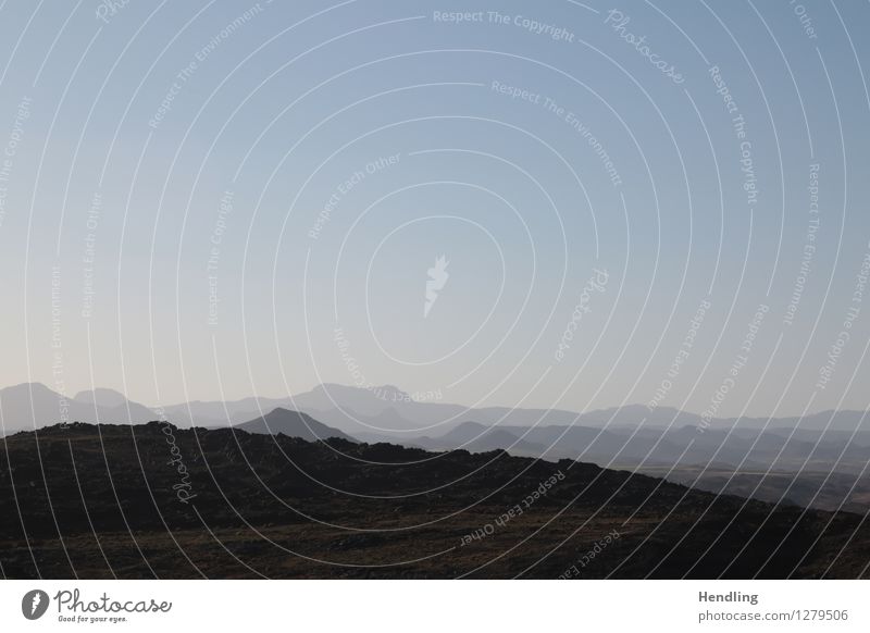 ridges Environment Nature Landscape Elements Earth Fear of heights Adventure Atlas Mountain Africa Morocco Sky Blue Black Green Calm Rock formation Stone