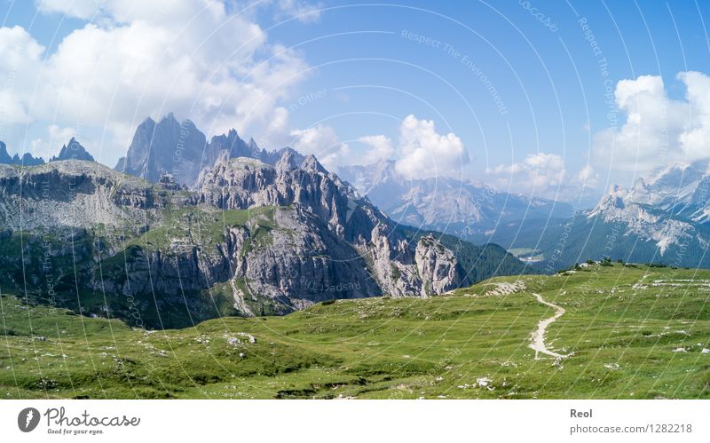 Dolomites Vacation & Travel Tourism Trip Mountain Hiking Environment Nature Landscape Elements Sun Summer Beautiful weather Rock Alps Cadini Group Peak