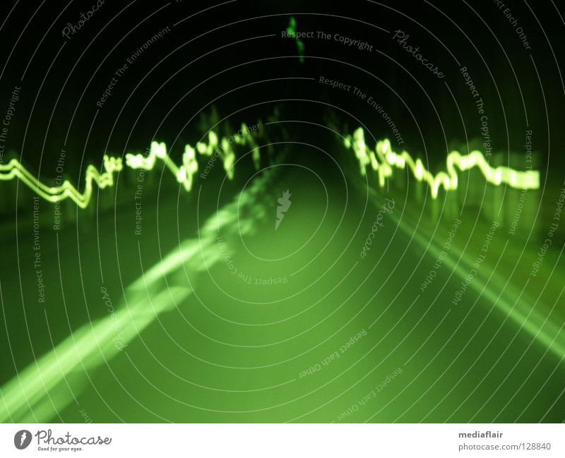 night ride Night Light Muddled Green Wiggly line Alcohol-fueled Car Beam of light