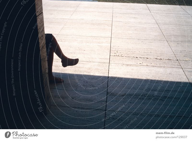 rest Break Siesta Shadow play Midday sun Calm Footwear Knee Serene Contentment Relaxation Breathe Human being Sit