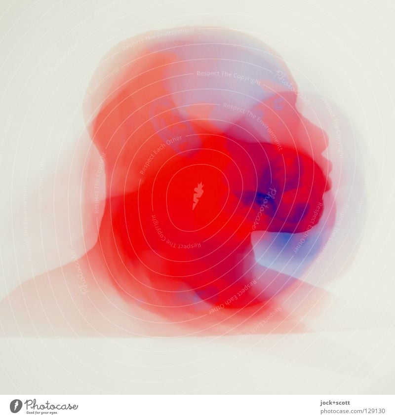 vertigo Head Art Illustration Rotate Red Emotions Flexible Dream Perturbed Identity Vertigo Reaction Abstract Death's head Distorted Comic Experimental