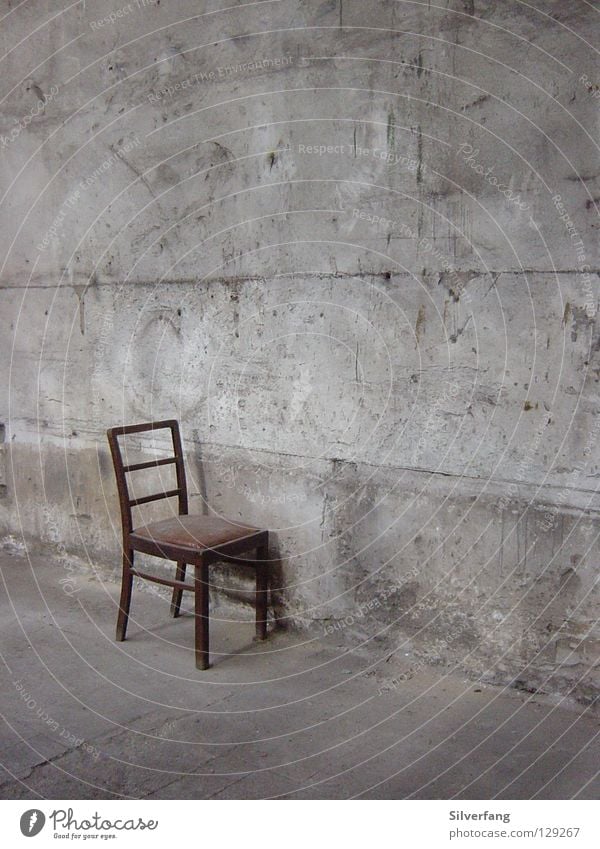 bowel movement Concrete Wall (building) Art Places Furniture Chair Seating Industrial Photography