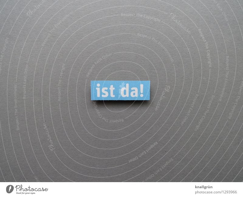 is here! Characters Signs and labeling Communicate Sharp-edged Blue Gray White Emotions Moody Enthusiasm Discover Expectation Target Point in time Colour photo