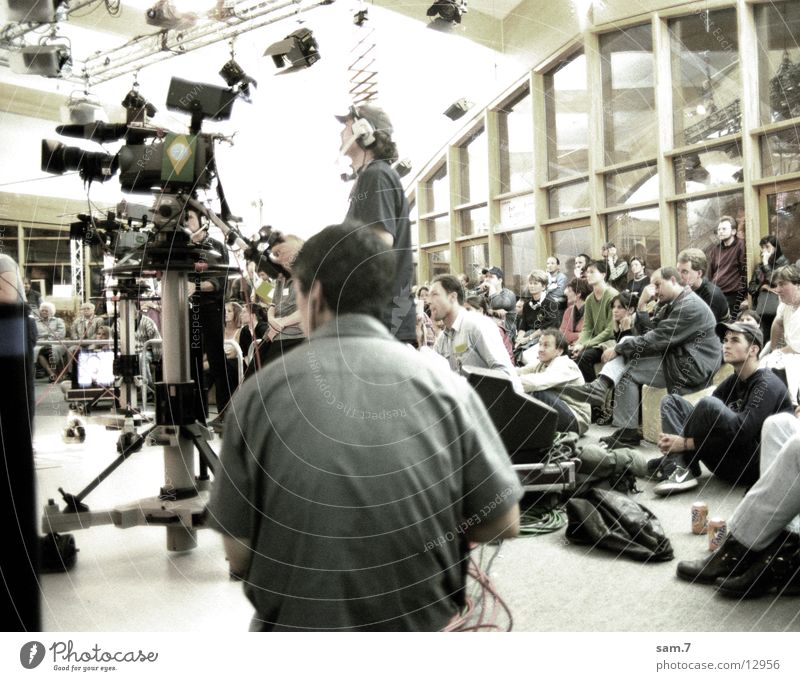 Behind the camera Video Workshop Group Crowd of people Looking Sit Photography