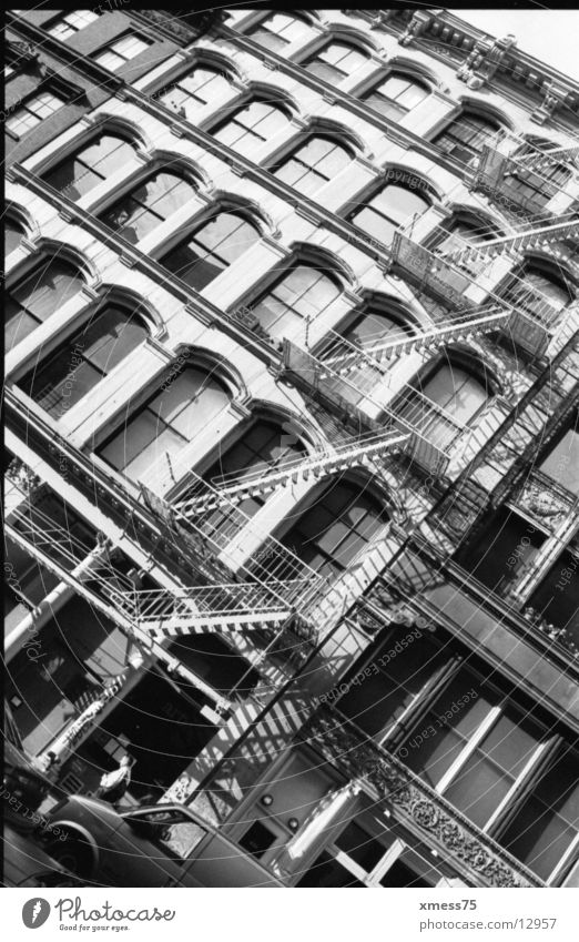 fire ladder Soho Fire ladder Facade Window Brick Architecture ny 99 Ladder