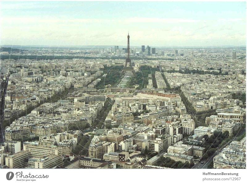 Paris Eiffel Tower Paris from above