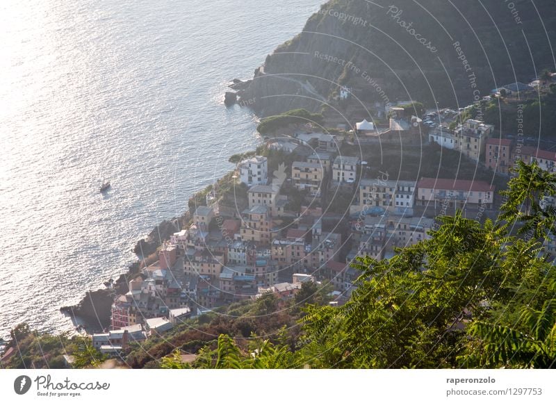 RIOMAGGIORE Vacation & Travel Tourism Far-off places Summer Summer vacation Ocean Riomaggiore Cinque Terre Italy Liguria Europe Village Town