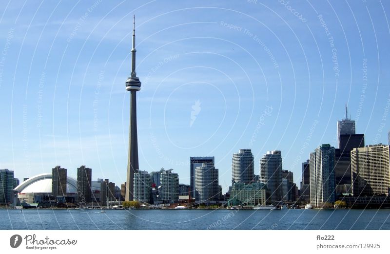 Toronto Town High-rise House (Residential Structure) Ontario CN Tower Beach Middle Concrete Millions North America Superlative Landmark Monument Might