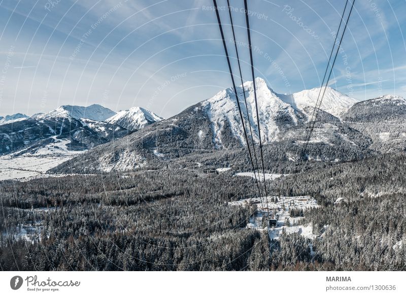 wonderfull winter day on the Zugspitze Vacation & Travel Tourism Freedom Sun Winter Mountain Nature Landscape Clouds Rock Alps Tourist Attraction Cable car