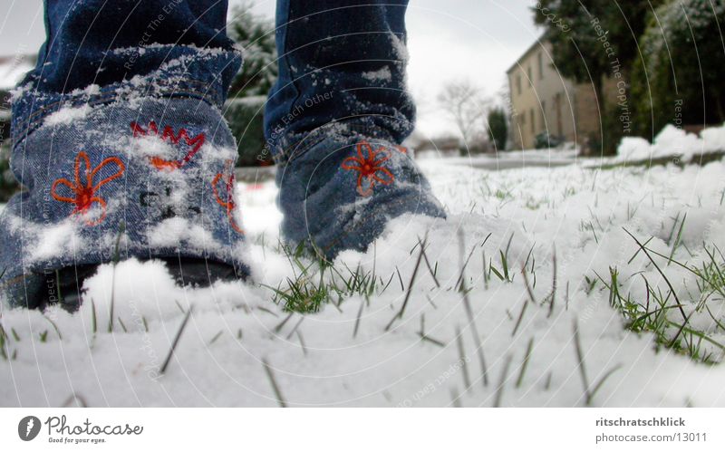 first snow Pants Grass Human being Snow Legs