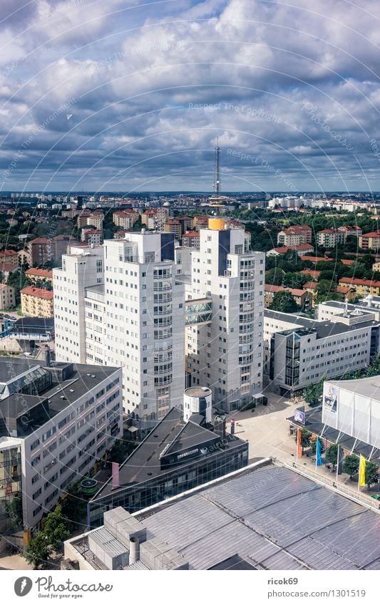 View of Stockholm Relaxation Vacation & Travel Tourism House (Residential Structure) Clouds Coast Town Capital city Building Architecture Tourist Attraction