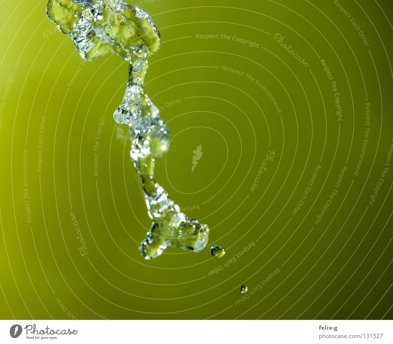 Green Wet Kitchen Tap Stagnating Time Water Drops of water splash Snapshot Bubble