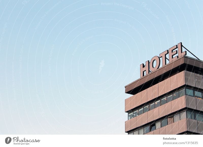 HOTEL Building Hotel Facade Window Blue Brown Gray Orange Vacation & Travel Business trip Hotel room Sleep overnight Living or residing