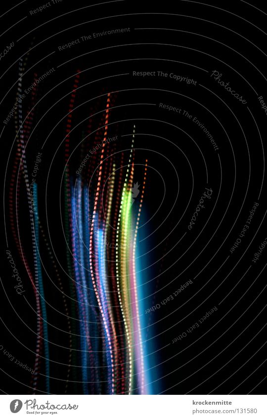 different wavelengths Light Abstract Stripe Night Swing Parallel Dark Fairy lights Transport Red Green Wave length Black Colour Lamp Line Fog Blue Movement