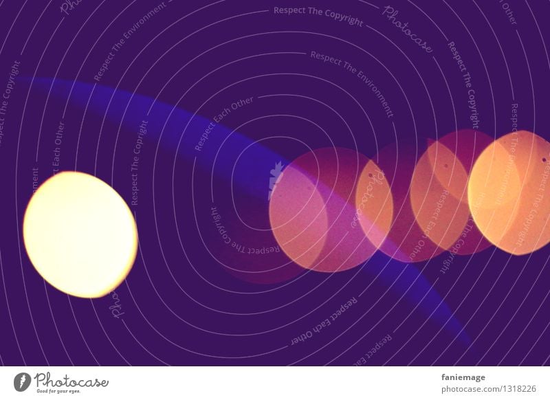 spaced off Art Esthetic Fantastic Blue Blur Violet Orange Pink Universe Point of light Light (Natural Phenomenon) Semicircle Colour photo Multicoloured