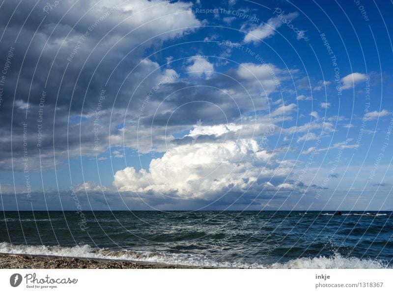 Corsican Cloud Environment Nature Landscape Elements Air Water Sky Clouds Storm clouds Horizon Climate Climate change Weather Coast Ocean Blue sky Threat Dark