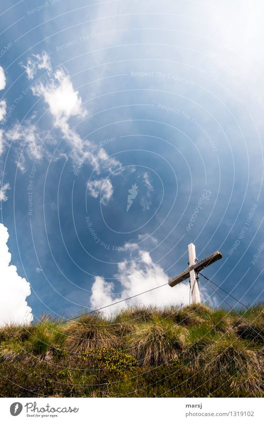 and a little bit more! Vacation & Travel Tourism Trip Adventure Freedom Mountain Hiking Crucifix Peak cross Infinity Above Tall on top Colour photo