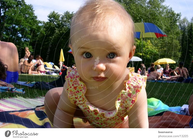 My baby ;) Baby Summer Swimming pool Cute Sun