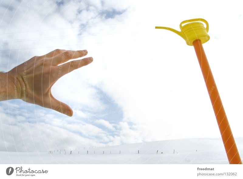 help me Switzerland Cold Minimal Background picture Winter Clean Tidy up Calm Relaxation White Loneliness Together Beautiful Heavenly Horizon Jug Watering can