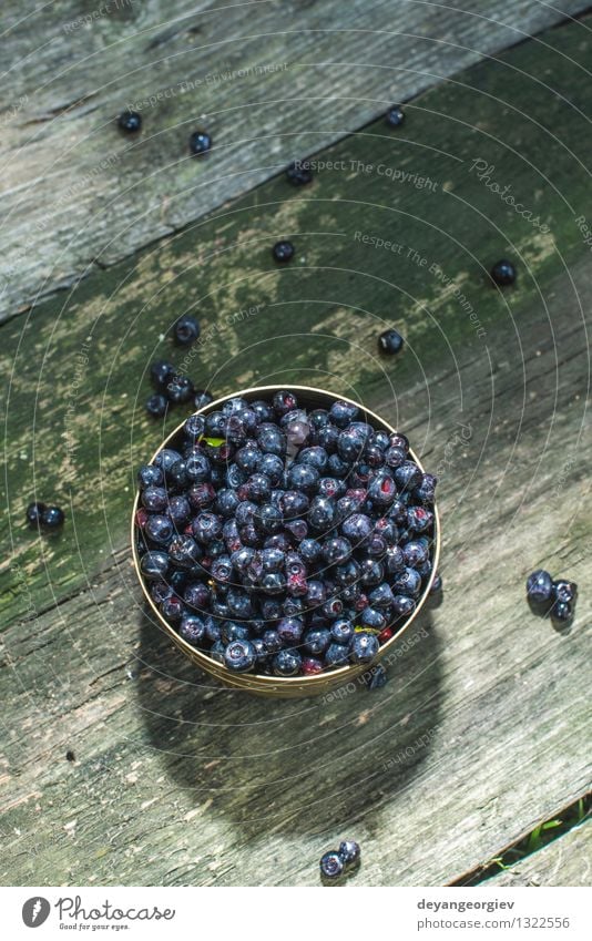 Blueberries in a bowl Vegetable Fruit Dessert Nutrition Vegetarian diet Bowl Summer Group Nature Fresh Above Juicy Blueberry wood food wooden Berries healthy