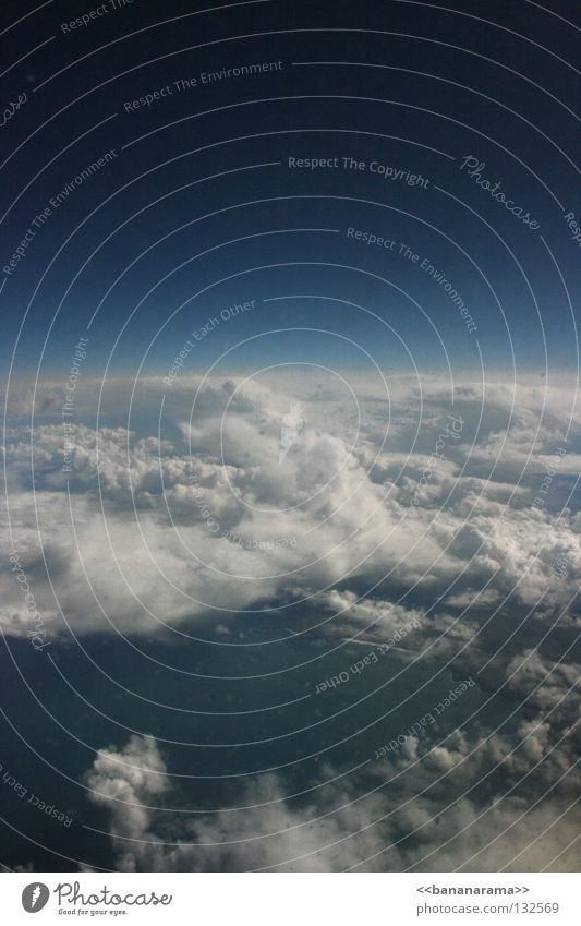 Clouds over southern England Sky Horizon Airplane Covers (Construction) Window seat Ocean Atlantic Ocean Aviation heaven Tall Blue world Earth cloudy