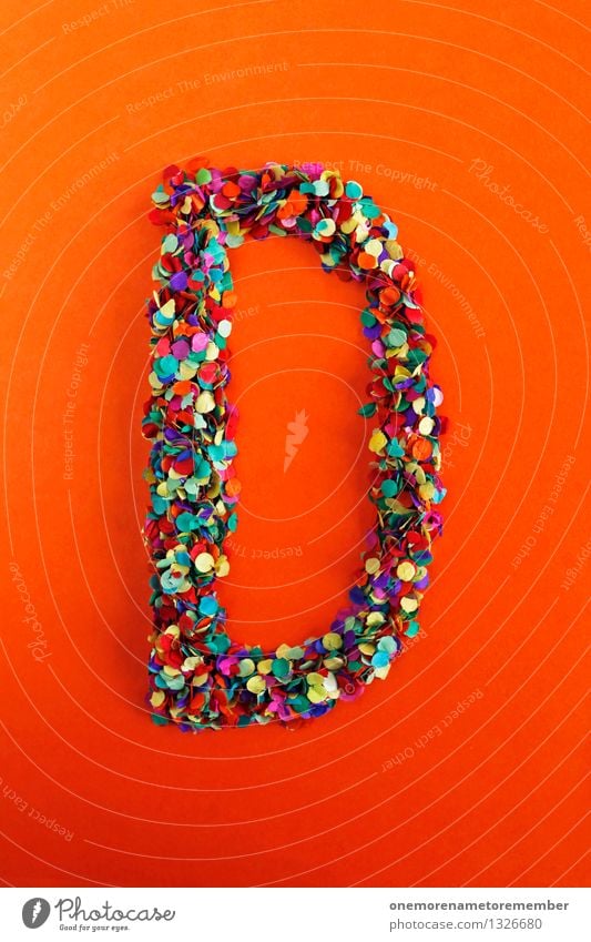 d Art Work of art Esthetic D Letters (alphabet) Typography Alphabetical Design Creativity Idea Confetti Home-made Fashioned Colour photo Multicoloured