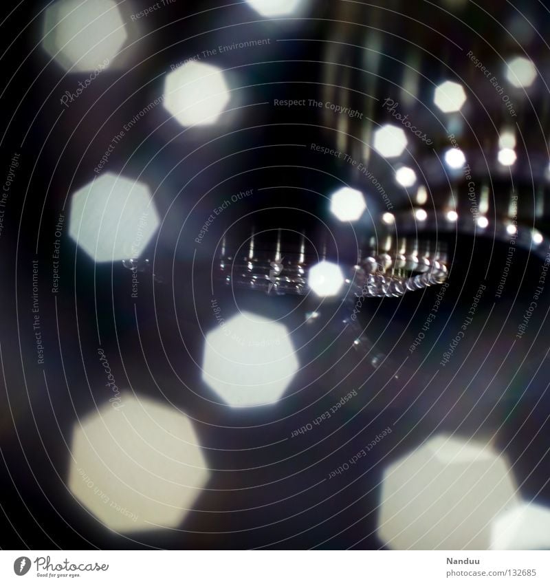 dots Dark Tunnel Light Point of light Spiral Tube light Hose Lamp Decoration Blur Depth of field Infinity Symbols and metaphors Tunnel vision Metamorphosis