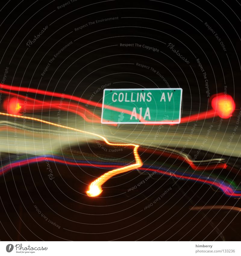 collins av Lamp City life Lightning Zoom effect Exposure Long exposure Night Street sign Going Stripe Transport Road traffic Urban traffic regulations Green