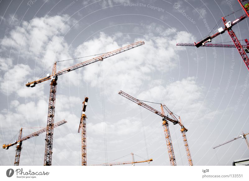 broadening of horizons Construction site Crane Crane operator Geometry Infinity Continuous Transience Replication Renewal Quit Credit Arrange Invent