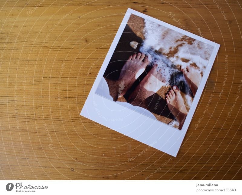 Happier days?! Photography Table Wood Board Tabletop Brown Beach Ocean Surf Waves Foam Together Vacation & Travel Toes Trust Current Light Summer Vacation mood