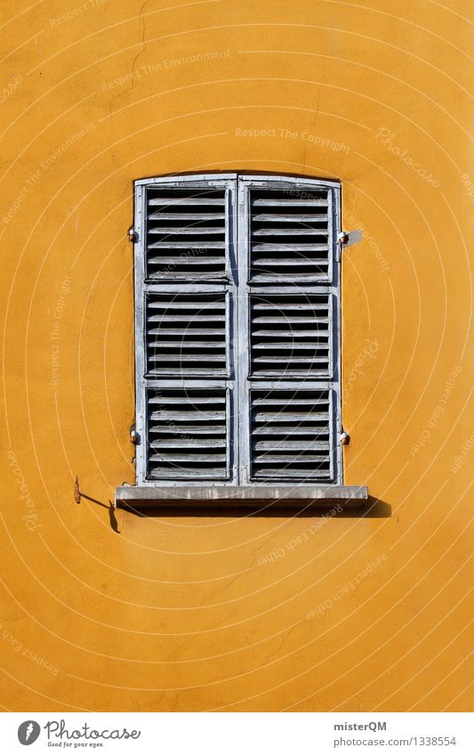 finestra IV Art Esthetic Window Shutter Window board View from a window Window transom and mullion Glazed facade Window frame Italy Facade Colour photo