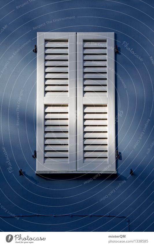 finestra I Town Esthetic Architecture Window Car Window Train window Shutter View from a window Glazed facade Window frame Blue White Italy Vacation home