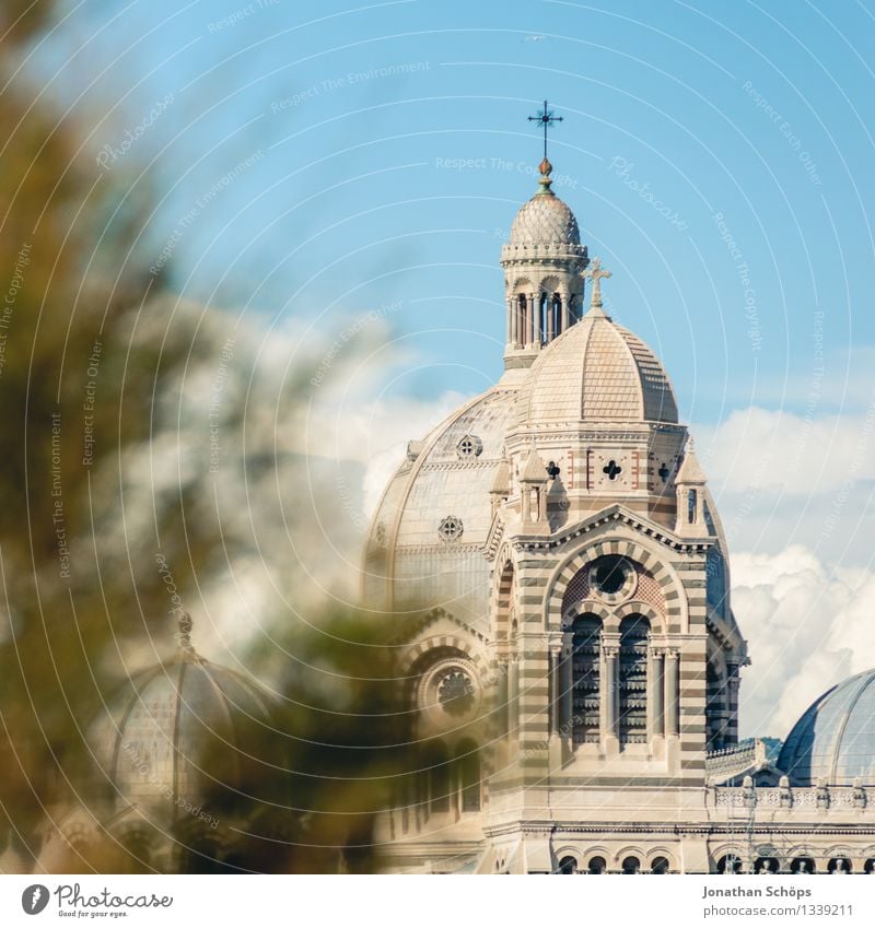 Cathédrale Sainte-Marie-Majeure de Marseille II Town Port City Downtown Old town Skyline Dome Esthetic Religion and faith Church Church spire Architecture Tree